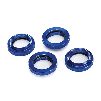 [�˾���ũ] AX7767 [TRAXXAS] AX7767 Spring retainer (adjuster), blue-anodized aluminum, GTX shocks (4) (assembled with o-ring)