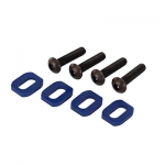 [TRAXXAS] AX7759 Washers, motor mount, aluminum (blue-anodized) (4)/ 4x18mm BCS (4)