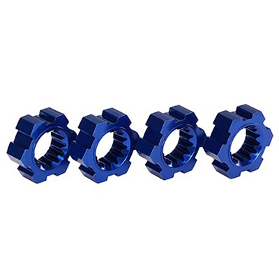 [˾ũ] AX7756X [TRAXXAS] AX7756X Wheel hubs, hex, aluminum (blue-anodized) (4)