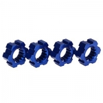 [TRAXXAS] AX7756X Wheel hubs, hex, aluminum (blue-anodized) (4)
