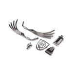 [ECX RC] Motor, Exhaust, Grill Parts BlkChrome: Doomsday (Ǹ)