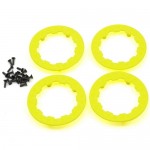 [TEAM LOSI] Losi Beadlock Ring Set w/Screws (Fluorescent Yellow) (4)