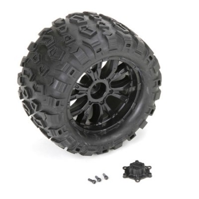 [˾ũ] LOS43010 [TEAM LOSI] Wheel and Tire Mounted (2 /ݴ): TEN-MT Ÿ̾
