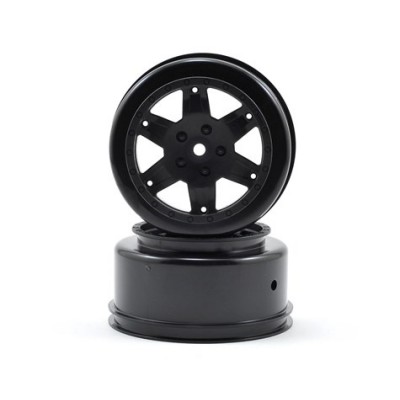 [˾ũ] TLR7011 [TLR Racing] Team Losi Racing 12mm Hex Short Course Wheels (Black) (2) (22SCT/TEN-SCTE/Ten-MT)