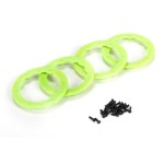 [TEAM LOSI] Beadlock Ring, Green w/ Screws (4): 22SCT/TEN-MT