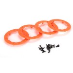 [TEAM LOSI] Beadlock Ring, Orange w/ Screws (4): 22SCT/TEN-MT
