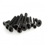 [Axial] M3x20mm Hex Socket Tapping Flat Head (Black) (10pcs)