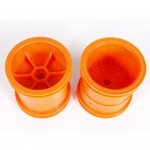 [Axial] AX31366 2.2 Monster Truck Wheels 63mm Orange (2)