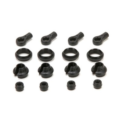 [�˾���ũ] VTR233028 [VATERRA] Shock End,Cup,Rubber Stop, Mid Collar (4) (Vaterra Ascender)