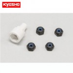 [KYOSHO] COLOR NYLON NUT BLACK