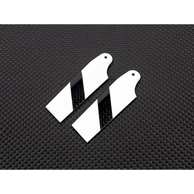 [˾ũ] TL2330-02 [TR] 65mm Carbon Fiber Tail Blade for 450 Class (White)