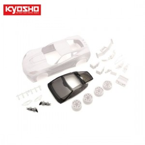 [KYOSHO] CORVETTE ZR1 White Body Set w/Wheel