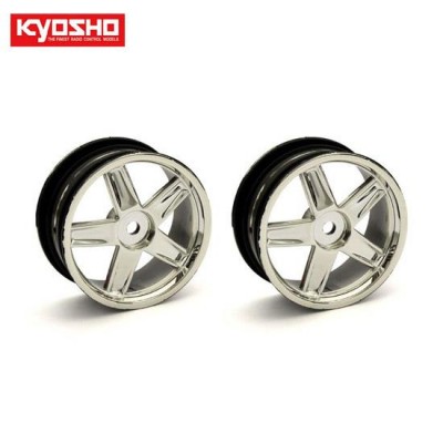 �˾���ũ KYVZH010CM [KYOSHO] Wheel(5-Spoke/Plating/24mm/2pcs)