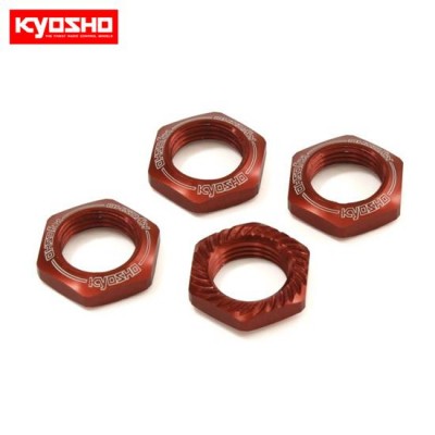 �˾���ũ KYIFW472R [KYOSHO] Wheel Nut (Red/4pcs/for Serration)