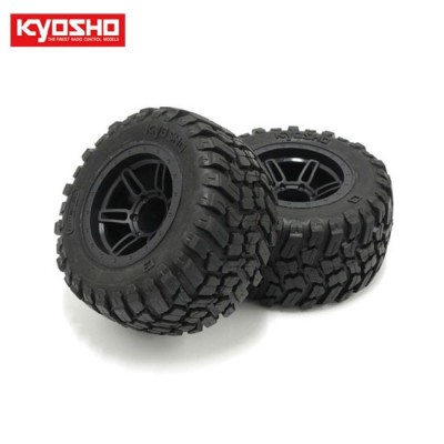 [�˾���ũ] KYFATH501BK [KYOSHO] GluedTire �� Wheel Set (RAGE2.0/BK/2pcs)