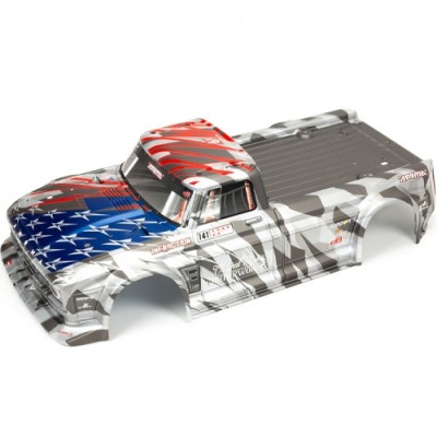 �˾���ũ ARA410006 [ARRMA] INFRACTION 6S BLX PAINTED DECALED TRIMMED BODY (SILVER/RED)