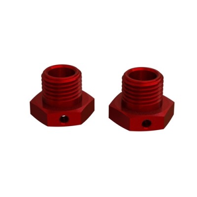 [�˾���ũ] ARA311035 [ARRMA] ALUMINUM WHEEL HEX 17MM (14.6MM THICK, RED) (2PCS��