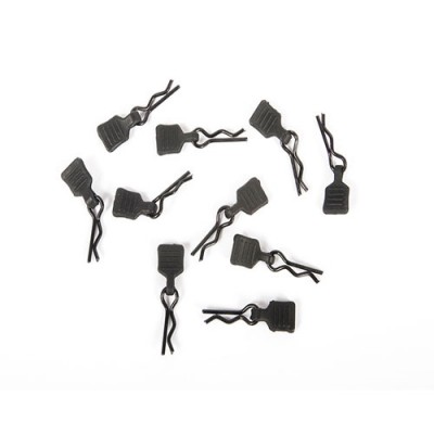 [�˾���ũ] AXI206000 [Axial] 3mm Body Clip w/Tab, Black (10pc)  1/24 �̴����� �ٵ���