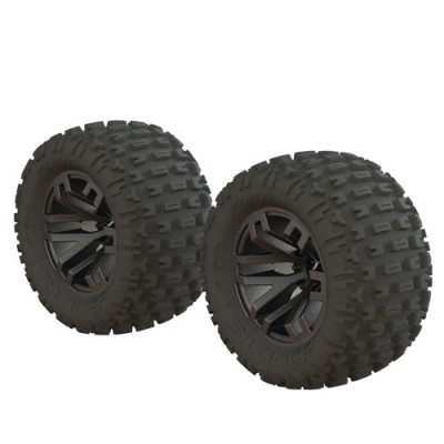 [˾ũ] ARA550086 [ARRMA] DBOOTS FORTRESS MT TIRE SET GLUED (GUN METAL) (2PCS)