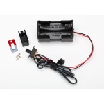 [Traxxas] AX3170X Battery holder, 4-cell/ on-off switch