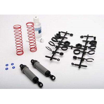 [˾ũ] AX3762A [Traxxas] AX3762A Ultra shocks (grey) (xx-long) (complete w/ spring pre-load spacers & springs) (rear) (2)