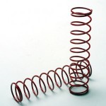 [Traxxas] AX4957 Springs red (for Ultra Shocks only) (2.5 rate) (front/rear) (2)