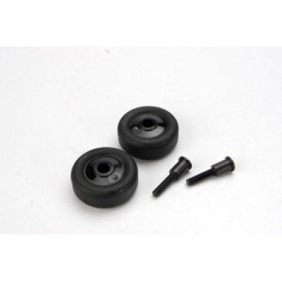 [�˾���ũ] AX4976 [Traxxas] AX4976 Wheels (4)/ Axles (2) for Maxx wheelie bar