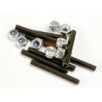 [Traxxas] AX3962 Set (grub) screws 3x25mm (8)/ 3mm nylon locknuts (8)