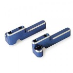 [Traxxas] AX4918X Servo mounts steering/ shift (machined aluminum) (blue) (F&R)/ machine screws (8)