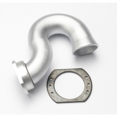 [�˾���ũ] AX5340X [Traxxas] AX5340X Header exhaust (tubular aluminum silver-anodized)/ spring mount (TRX 2.5 2.5R 3.3)