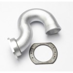 [Traxxas] AX5340X Header exhaust (tubular aluminum silver-anodized)/ spring mount (TRX 2.5 2.5R 3.3)