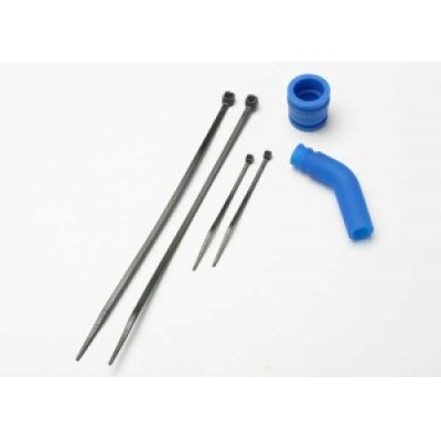 [�˾���ũ] AX5245 [Traxxas] AX5245 Pipe coupler molded (blue)/ exhaust deflecter (rubber blue)