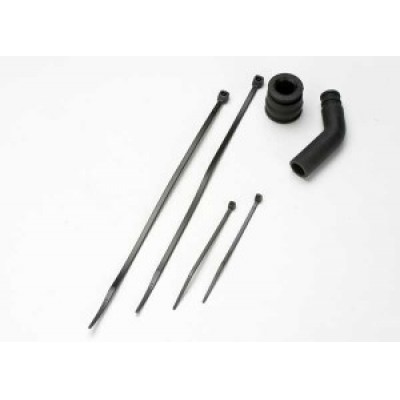 [�˾���ũ] AX5245X [Traxxas] AX5245X Pipe coupler molded (black)/ exhaust deflecter (rubber black)