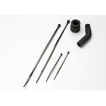 [Traxxas] AX5245X Pipe coupler molded (black)/ exhaust deflecter (rubber black)