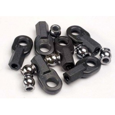 [˾ũ] AX2742 [Traxxas] AX2742 Rod ends (long) (6)/ hollow ball connectors (6)