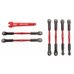 [Traxxas] AX5539X Turnbuckles aluminum (red-anodized) camber links 58mm (4)/ front toe links 61mm (2)