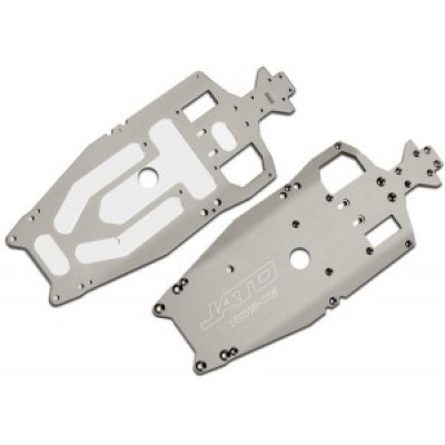 [�˾���ũ] AX5522X [Traxxas] AX5522X Chassis- 7075-T6 aluminum (3mm) (titanium-anodized) (machined- lighter than stock)/ adhesive foam pad (1)