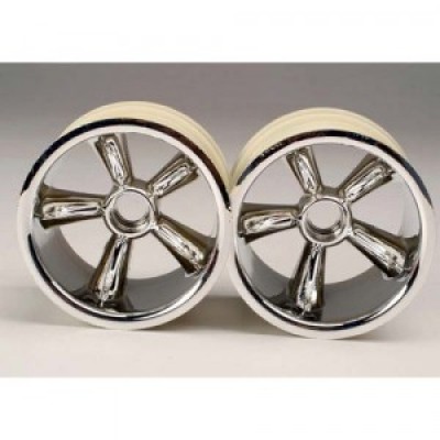 [�˾���ũ] AX4174 [Traxxas] AX4174 TRX Pro-Star chrome wheels (2) (front) (for 2.2'''' tires)
