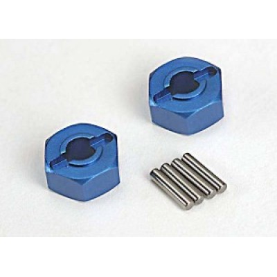 [�˾���ũ] AX1654X [Traxxas] AX1654X Wheel hubs hex (blue-anodized lightweight aluminum) (2)/ axle pins(2)