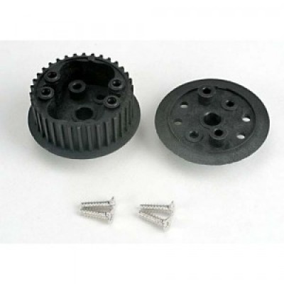 [�˾���ũ] AX4881 [Traxxas] AX4881 Differential (34-groove)/ flanged side-cover & screws