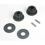 [Traxxas] AX4896 Pulleys 15-groove (front/ rear) (2)/flanges (2)/ axle pins (2)