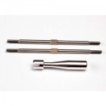 [Traxxas] AX2338X Turnbuckles titanium 94mm (front tie rods) (2)/ billet aluminum wrench