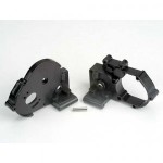 [Traxxas] AX3691 Gearbox halves (l&r) (black) w/ idler gear shaft