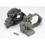 [Traxxas] AX3691A Gearbox halves (l&r) (grey) w/ idler gear shaft