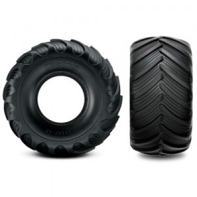 [�˾���ũ] AX3667 [Traxxas] AX3667 Tires Monster Jam replica (dual profile 5.3''''x 2.7''''- 2.0'''') (2)/ foam inserts (2)