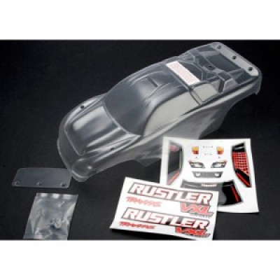 [�˾���ũ] AX3714 [Traxxas] AX3714 Body Rustler (clear requires painting)/window lights decal sheet/ wing and aluminum hardware