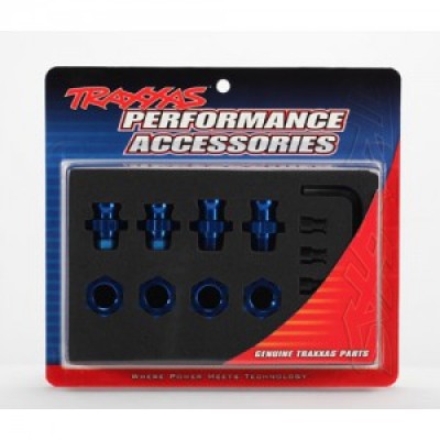 [�˾���ũ] AX5853X [Traxxas] AX5853X Wheel hubs splined 17mm short (2) long (2)/wheel nuts splined 17mm (4) (blue-anodized)/ hub retainer M4x0.7 (4)/axle pin (4)/wrench 5mm