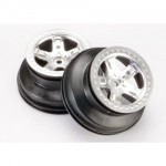 [Traxxas] AX5872 Wheels SCT satin chrome beadlock style dual profile (2.2