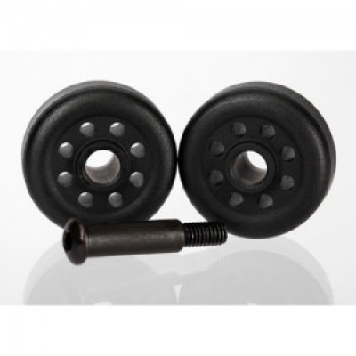 [�˾���ũ] AX6977 [Traxxas] AX6977 Wheels (2)/ axle (1) (for wheelie bar 6978)