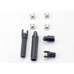 [Traxxas] AX7056 Half shafts center front (1) center rear (1) metal u-joints (4)
